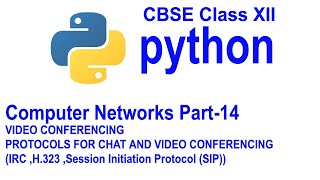 Video conferencing IRC, H.323, SIP Protocol
