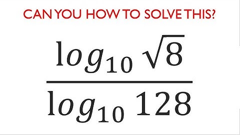 Try solving this tricky logarithms question. Olympiad. SAT. GRE. GMAT.
