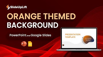 Orange Themed Background To Create Stunning Presentations In PowerPoint And Google Slides