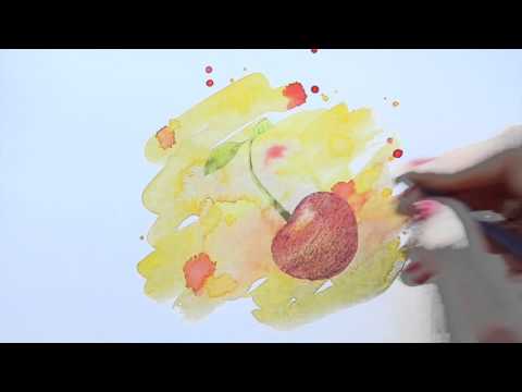 Draw Tip Tuesday - Colour Pencils on Watercolours