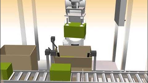 Robot Mitsubishi Electric đóng gói - Movable packing system