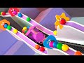 Marble Run Race Challenge ASMR in the Roller Coaster DIY with Colorful Plasticine Mouths