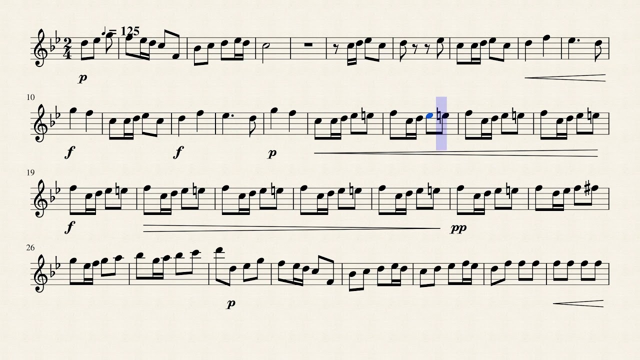 Beethoven's 6th Symphony - Pastoral - Main Theme For Violin - YouTube