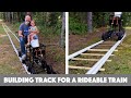 Building PVC Track for a Homemade Rideable Train