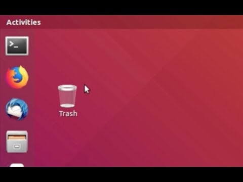 Ubuntu 18.04 How to Remove Trash Icon From Desktop