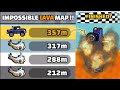 Impossible lava map  only 357m in community showcase  hill climb racing 2