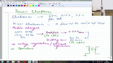 Lecture 1 - Power Electronics by G. Bhuvaneswari IIT Delhi -Introduction