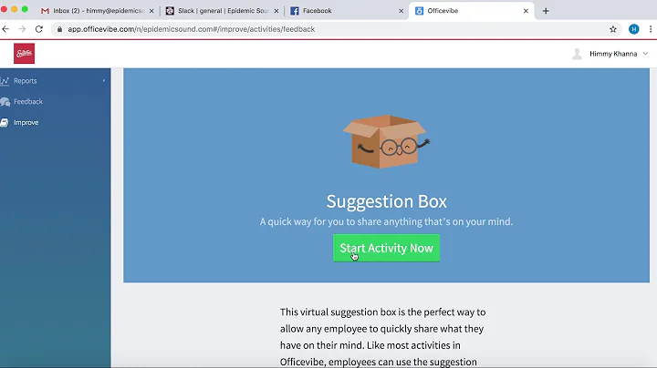 HOW TO SHARE FEEDBACK/THOUGHTS/IDEAS THROUGH OFFICEVIBE