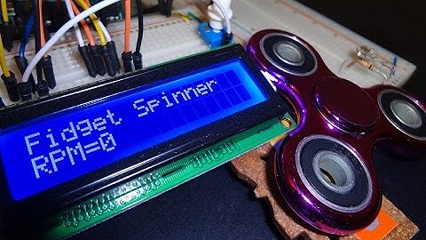 Fidget Spinner Speed Test with Arduino Tachometer