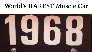 World's RAREST Muscle Car Ever Built - 1 of 1 Production - 1968 Camaro - Only Video Footage To Exist