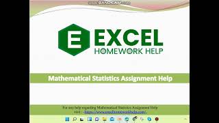 Mathematical Statistics Assignment Help