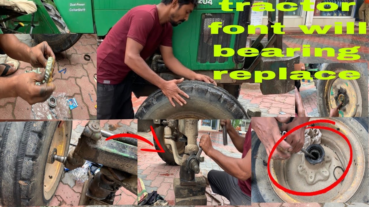 john deere tractor front wheel bearing change | john deere front wheel ...