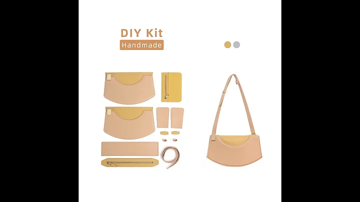 DIY Leather Refreshing Armpit Bag - Make Your Own Bag.Sewing Craft Kit Leathercraft Activity.