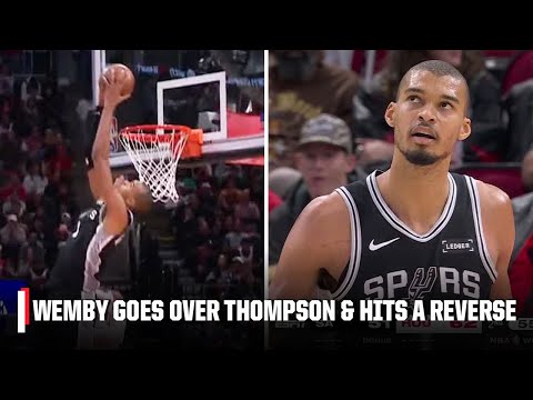 WEMBY IS FROM ANOTHER PLANET 👽 Victor Wembanyama throws down two emphatic jams | NBA on ESPN