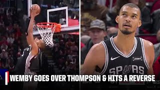 Wemby Is From Another Planet Victor Wembanyama Throws Down Two Emphatic Jams Nba On Espn