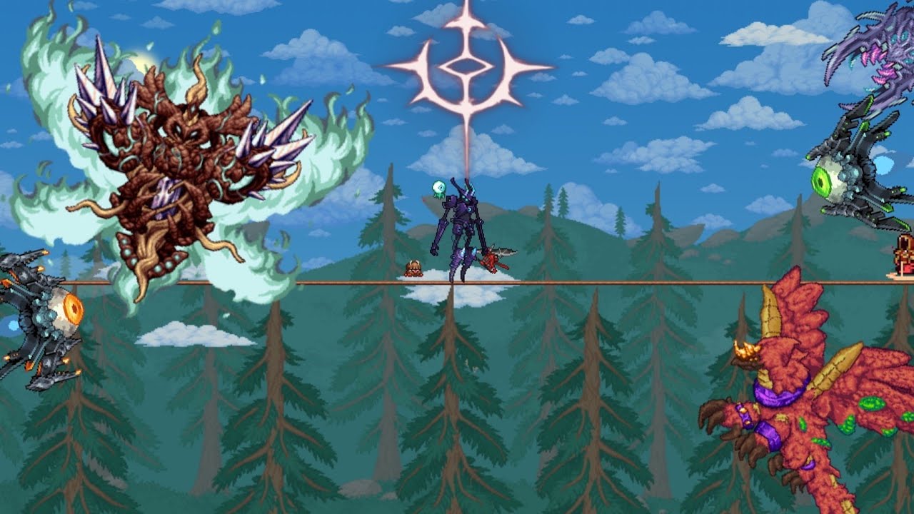 Calamity mod flamsteed ring vs boss rush YouTube