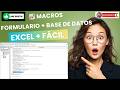 Macros: Formulario para Registrar Datos en una Base de Datos + Corrección de Errores (Paso a Paso)