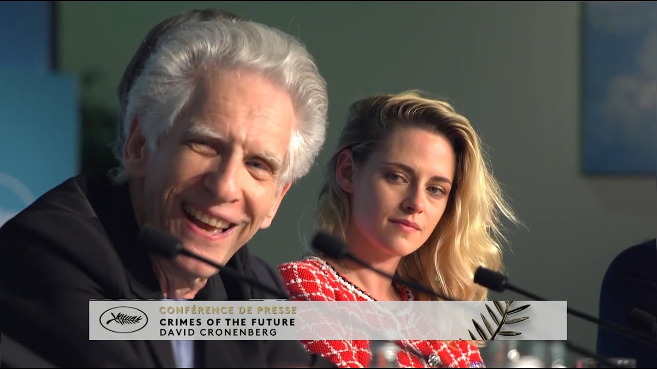 Cronenberg, Kristen Stewart, & Viggo Mortensen on CRIMES OF THE FUTURE, 