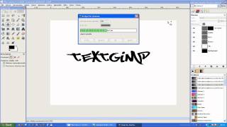 Poradnik Gimp#8-Jak zrobić efekt mroźny,neonu i gradientu na napisie screenshot 4