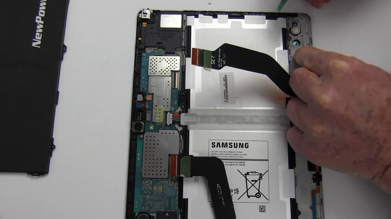 How to Replace Your Samsung Galaxy Tab S 10.5 SM-T807 Battery - YouTube
