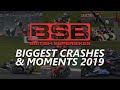 Biggest Crashes & Moments of British Superbikes 2019