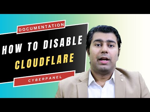 How to disable Cloudflare?