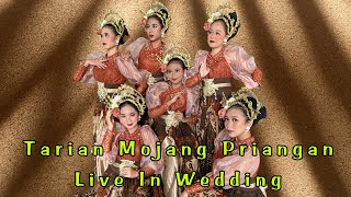 Tarian Mojang Priangan dalam Wedding Persembahan