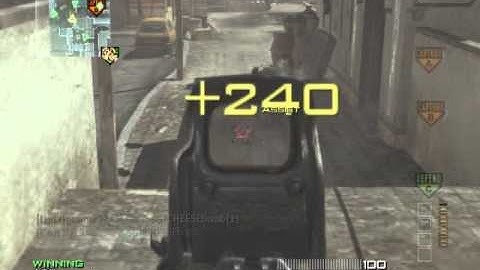 MW3 almost 2 double kills in the same spot, an awesome longshot with the P90