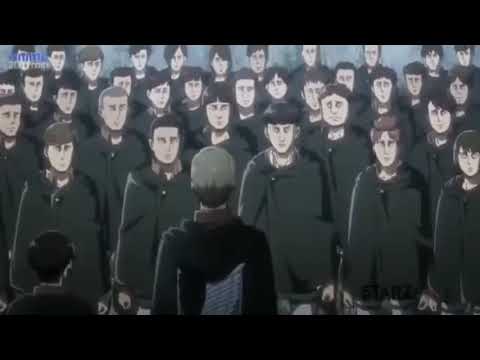 هجوم العمالقة الجزء الثالث الحلقة  لحظة اصابه ايروين