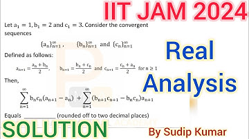 IIT JAM 2024 Real Analysis Solution | IIT JAM 2024 Mathematics Section C Solution | Question.No 47