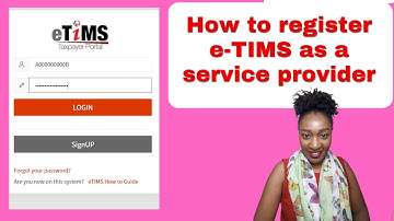 eTIMS: How to register for e-TIMS as a service provider/ online freelancer only
