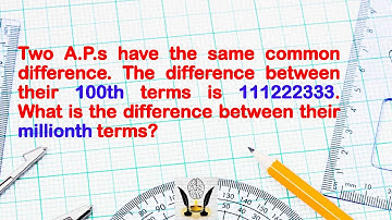 Arithmetic Progressions | IIT Foundation Series | International Mathematical Olympiad | Misc-007