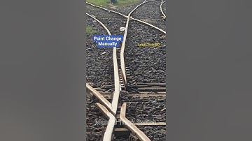 Manual Point, Mechanical switch changed by hand lever. #point #railway #line #shorts