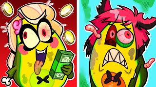 Rich Zombie vs Broke Zombie | ZOMBIES LOSE TO THE VEGETABLES?