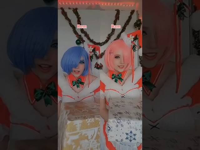 Have a holy jolly Christmas | Rem & Ram #cosplay | Re:Zero − Starting Life in Another World