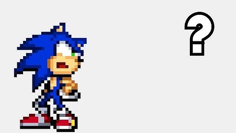 Sonic looking behind him (test animation) - wick editor