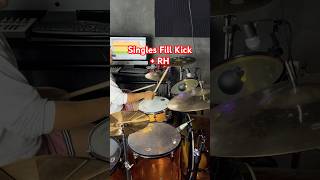 Clean Single + Kick Drum Fill 👊 #drummer #drumnotation #drumming #drums #themarsvolta #drumcover
