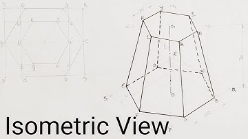 How to draw Isometric Frustum Of a Hexagonal Pyramid