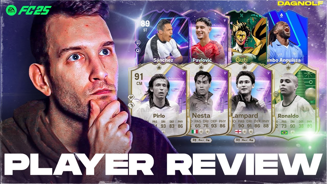 FUTURE STARS REVIEW | PIRLO, NESTA, LAMPARD, SANCHEZ, PAVLOVIC, GUTI, ANGUISSA, RONALDO | FC25