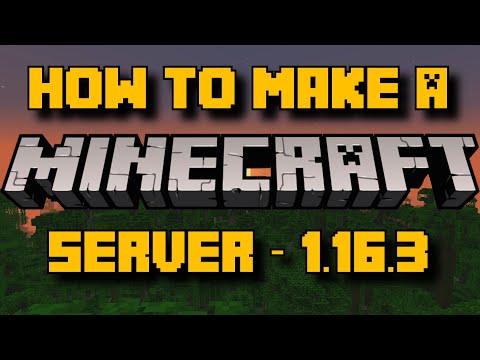 Come fare un Minecraft Server In 1.16.3 (Ascolta Minecraft con i tuoi amici)