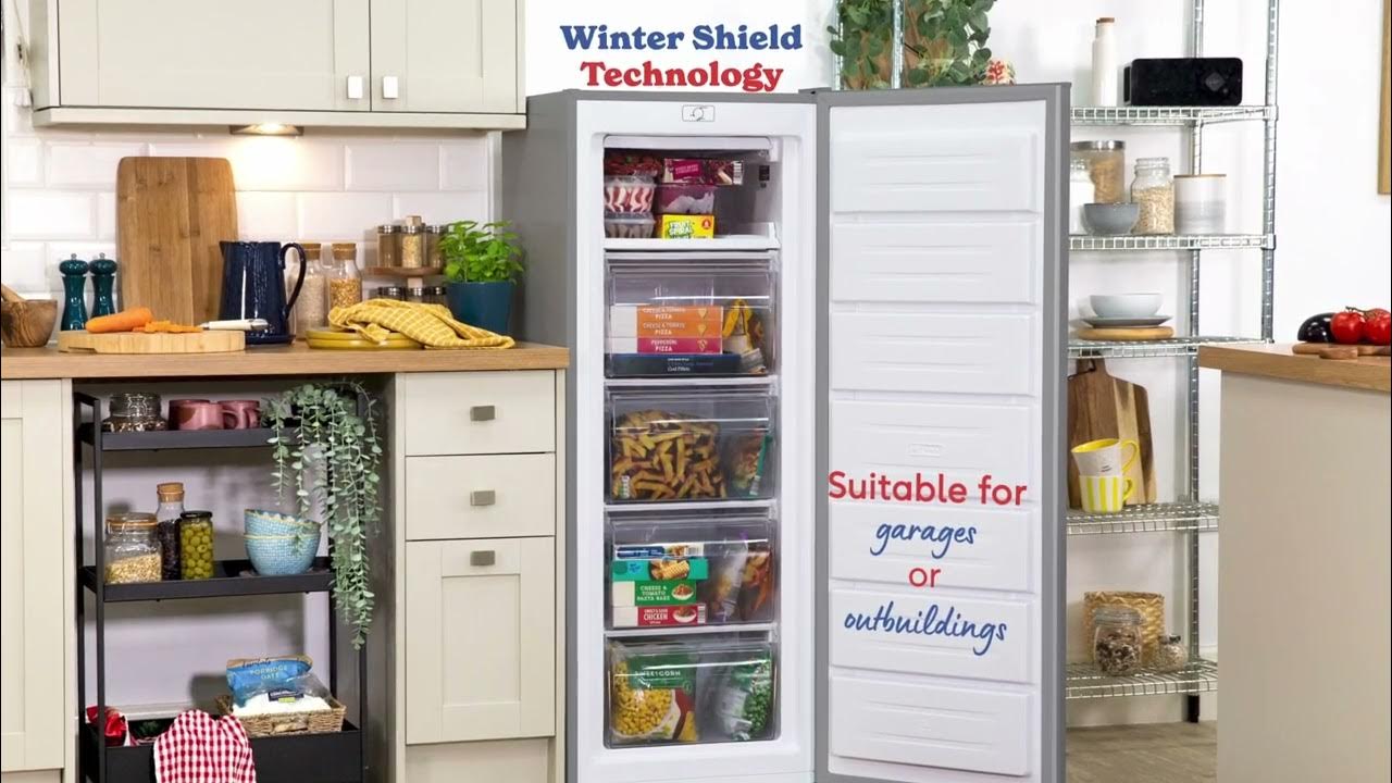 Russell Hobbs RH55FZ143SS 168L Slimline Freestanding Freezer YouTube