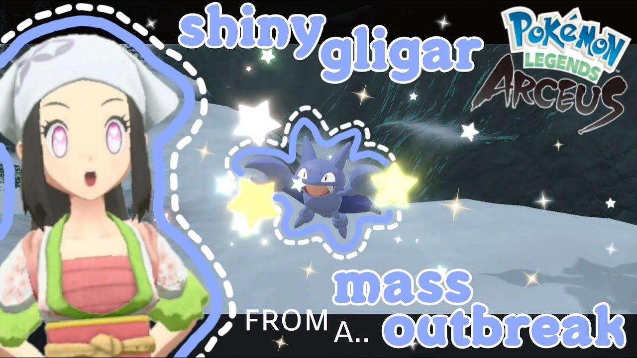♡  SHINY GLIGAR FROM A MASS OUTBREAK!! (Pokemon Legends: Arceus) ♡