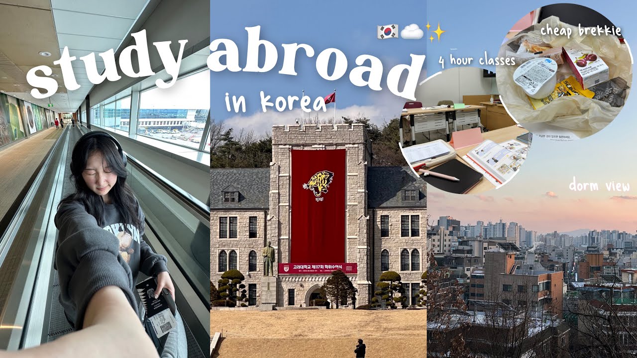 moving to korea!! // korea university, dorm tour, different campus cafeterias 🇰🇷📚✨