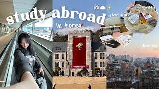 moving to korea!! // korea university, dorm tour, different campus cafeterias 🇰🇷📚✨