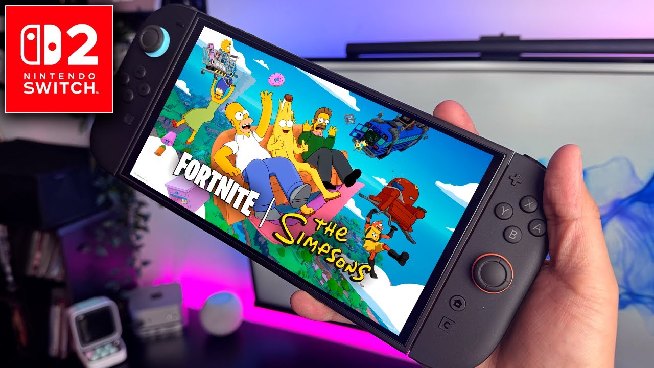 UItima partida de Fortnite y los Simpson en Nintendo Switch 2 - YouTube