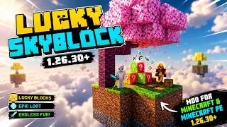 LUCKY SKYBLOCK Addon for Minecraft PE 1.26.30+ | Lucky Blocks, OP Loot & More! screenshot 2