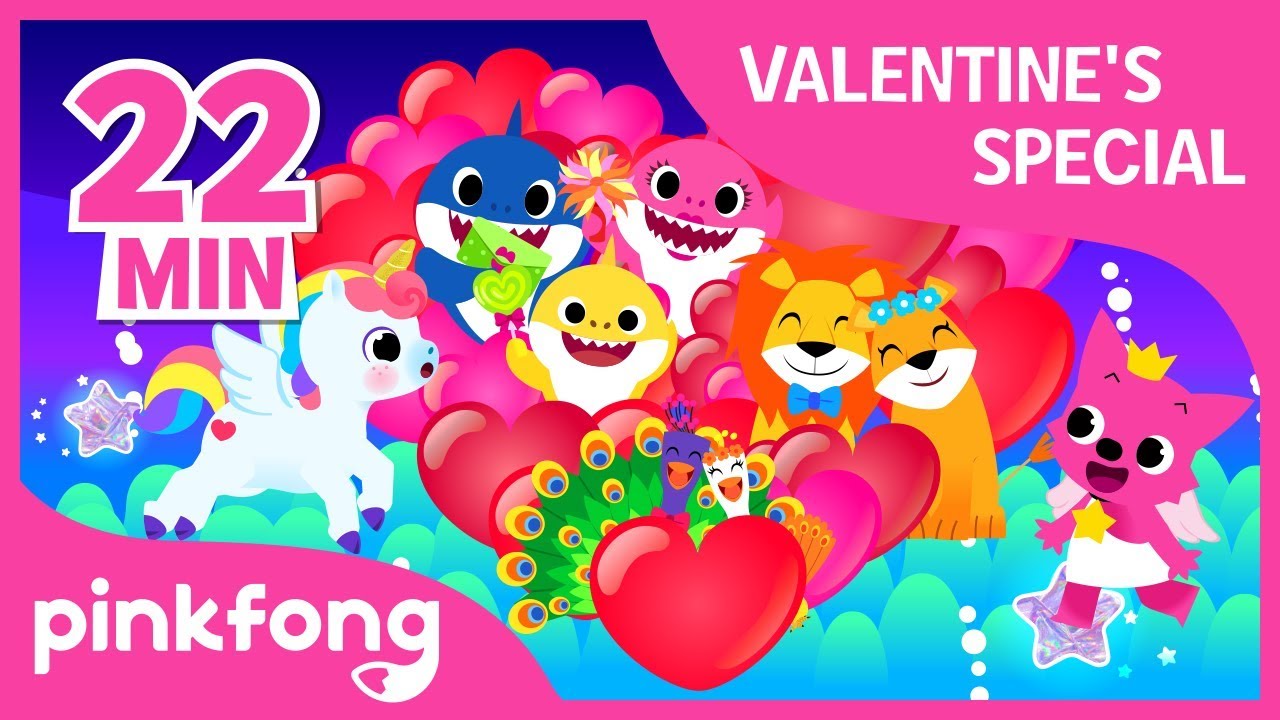 I Love You and more | Valentine's Day Playlist | +Compilation | Pinkfong Songs for Family