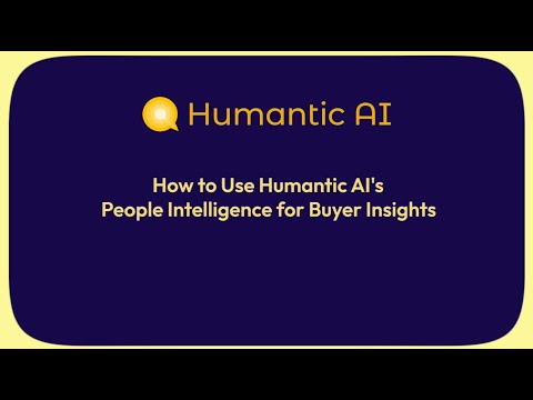 Humantic AI official product demo video