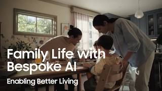 Samsung Presents | The Life of a Family with Bespoke AI Home Appliances
With Bespoke AI, your family can move from meal prep to laundry without missing a beat. The Bespoke AI Refrigerator with Family Hub™+ keeps groceries in check with AI Vision and helps answer the daily “what’s for dinner?” with personalized recipe recommendations — all accessible from the Family Hub™+ fridge touchscreen or SmartThings app.
And when the day gets messy, the Samsung All-in-One Laundry Combo simplifies clean up. Wash and dry in one machine with AI Opti Wash & Dry that automatically adjusts laundry settings based on your load.
Explore how Bespoke AI appliances enable better living: http://samsung.com/us/home-appliances/bespoke-home/
#BespokeAI #Samsung #HomeAppliances #Refrigerators #WasherDryer
*Wi-Fi connection and Samsung account required.
**AI Vision can recognize and label food items, other items may be manually labeled. Results vary by manner of placement. Wi-Fi connection and Samsung account required.
***Fabric sensing operates for 8 lbs. and under. Based on AI algorithm using IEC 8 lbs. load. To prevent wear, wash like fabrics together. Results may vary.
Q: How can smart home appliances help busy families?
A: Smart home appliances can help families stay organized and simplify daily routines with connected features for meal planning, laundry and home management.
Q: Can Samsung Bespoke AI appliances help with family meal planning?
A: Yes, Samsung Bespoke AI Refrigerators with Family Hub™+ and AI Vision Inside™ can help support meal planning for the family with food management and recipe recommendations.
Q: How can smart washer dryer combos help families with laundry?
A: Samsung washer dryer combos use AI-powered wash and dry features to help simplify laundry for busy families, including everyday loads like school clothes, sports uniforms and messy stains.
#BespokeAI
#Samsung
#HomeAppliances
#Refrigerators
#WasherDryer Samsung Presents | The Life of a Family with Bespoke AI Home Appliances