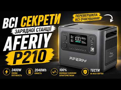 ⚡AFERIY P210 ВИТРИМАЛА ВСЕ! 🔥 Чесний тест зарядної станції